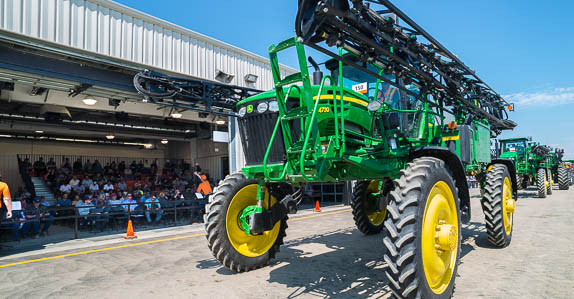 Equipment at a Saskatoon, Saskatchewan auction.